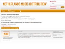 Tablet Screenshot of music-distribution.nl